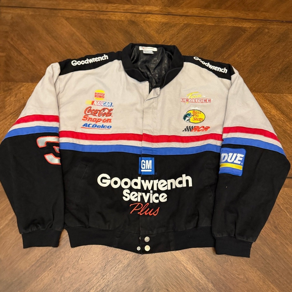 Chase Authentics Dale Earnhardt NASCAR GM Goodwrench Jacket XL Vintage Racing #3